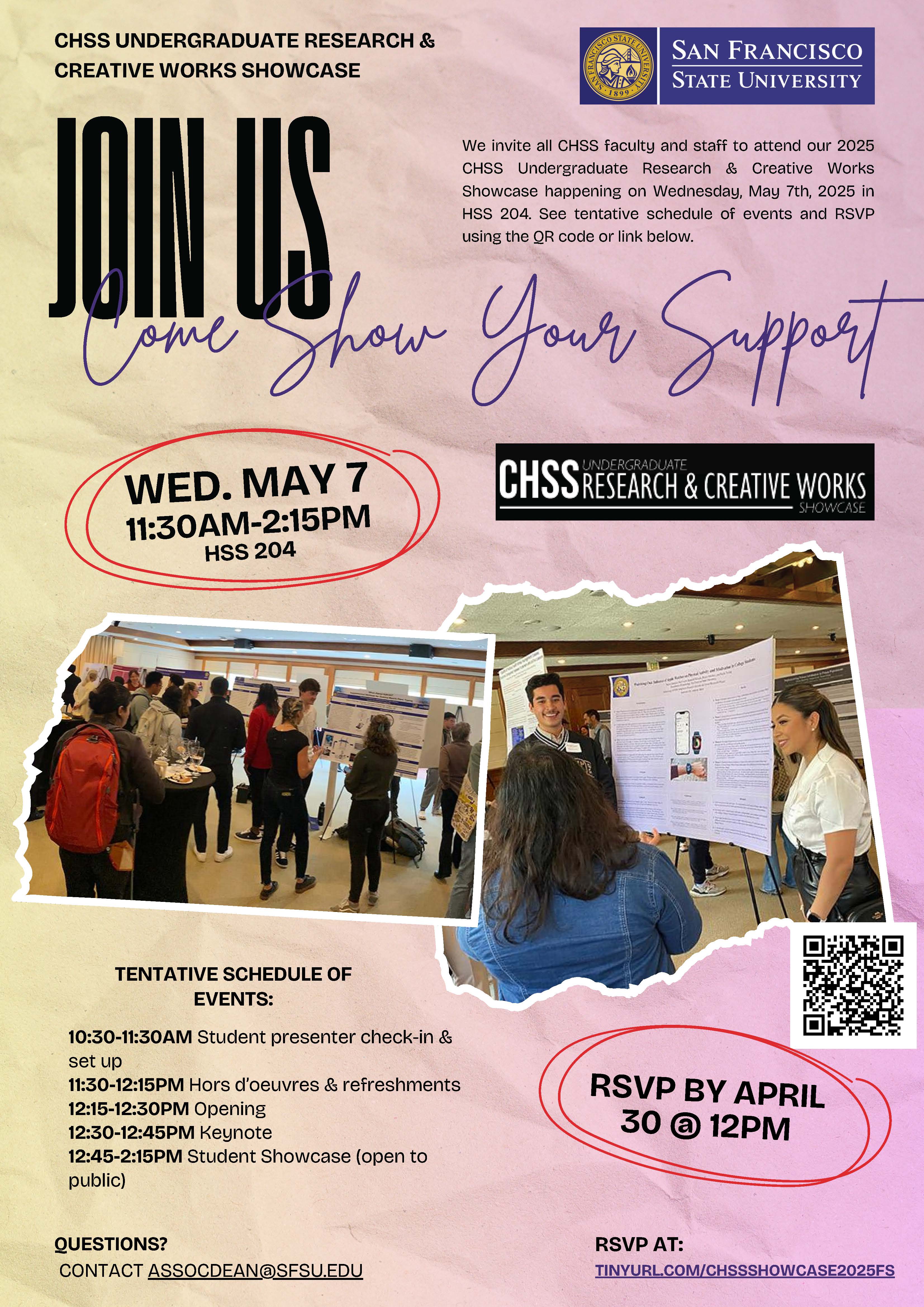 CHSS 2025 Showcase flyer