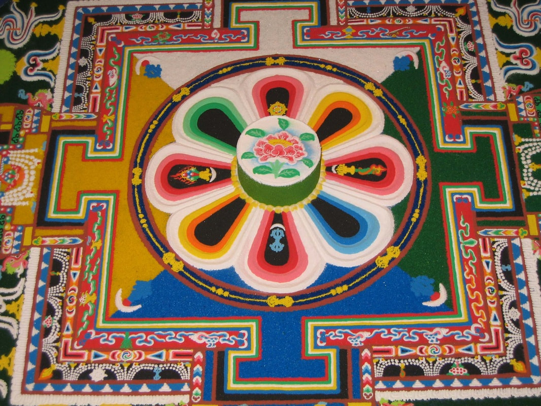 Tibetan sand painting