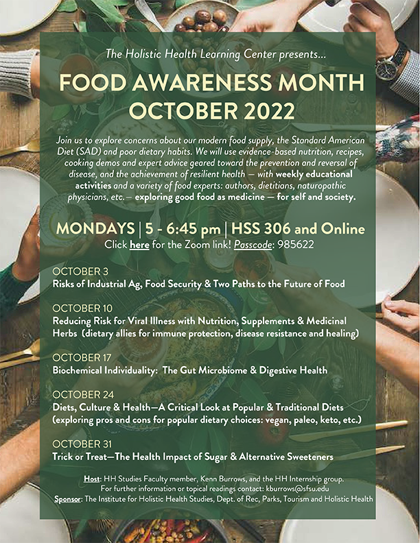 Food Awareness Month flyer