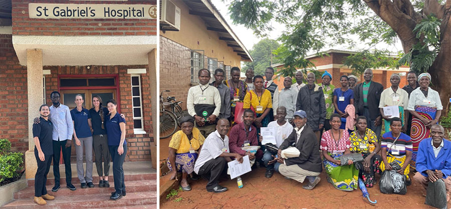 collage of SFSU physical therapy and Malawi health worker groups