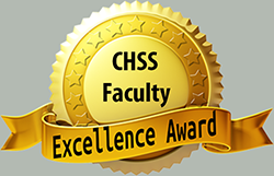 CHSS Faculty Excellence Award medallion