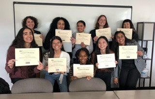 Health Equity Institute Scholars group photo holding certificates