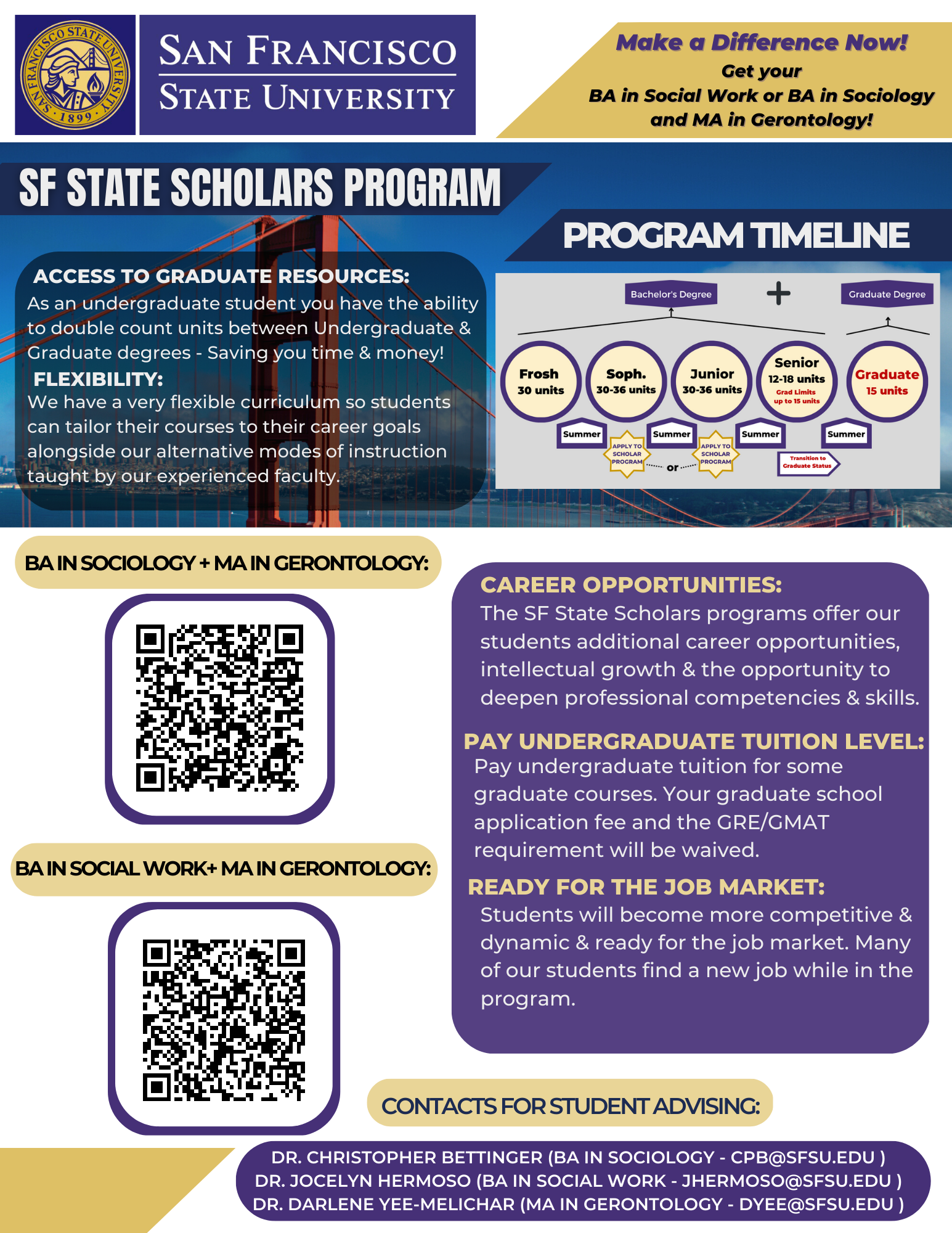 Scholars Program flyer