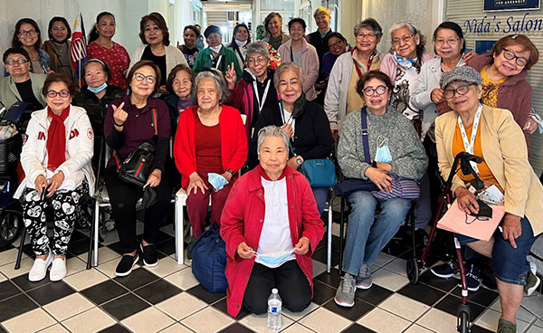 Group of elders at Pilipino Senior Resource Center