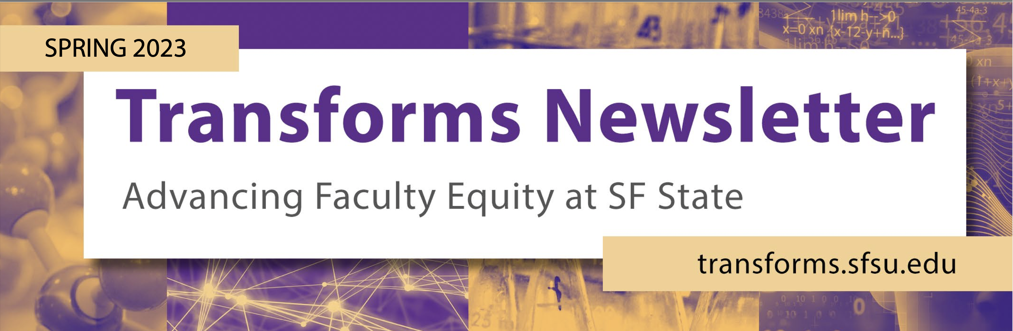 SF State Transforms newsletter banner