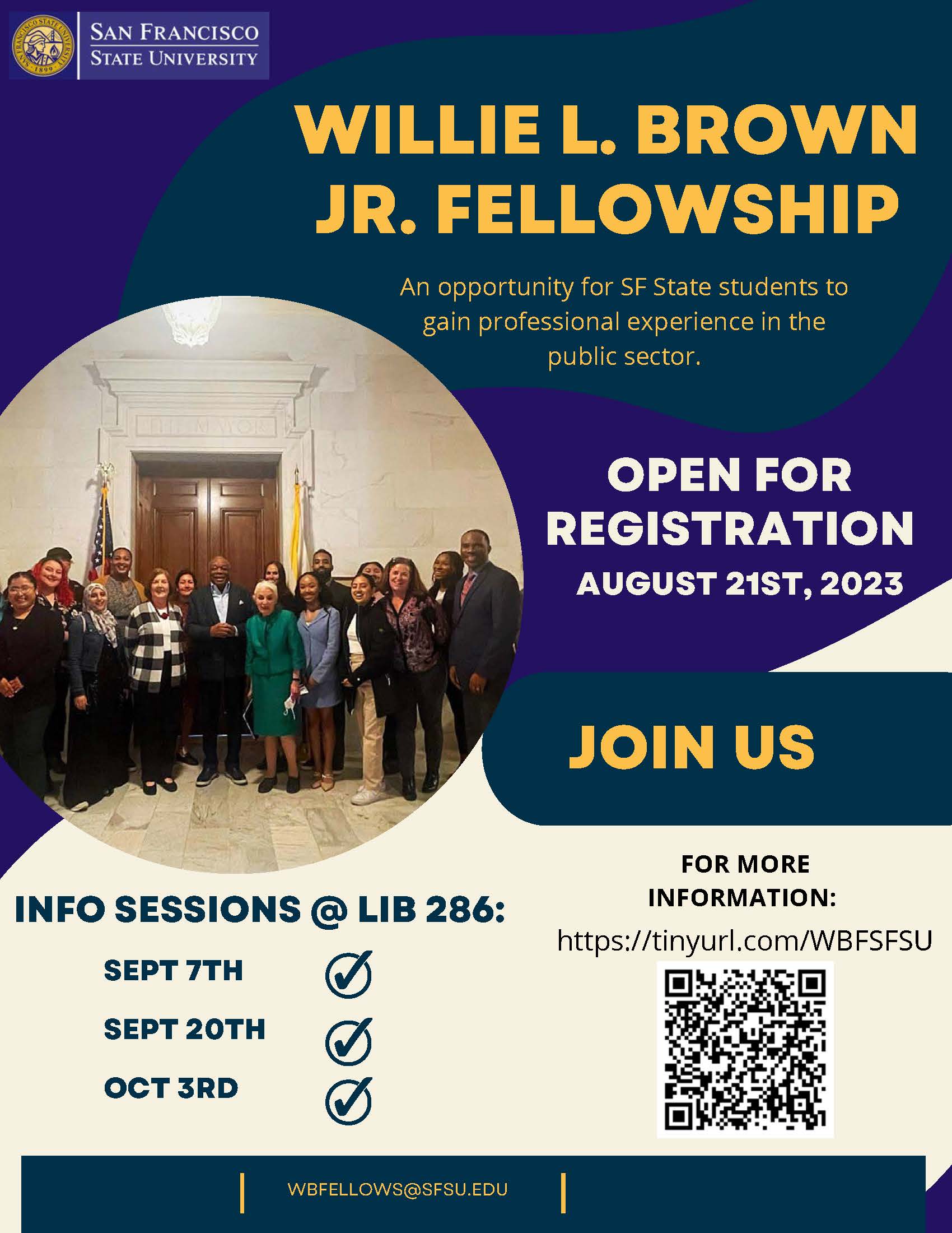 Willie Brown Fellowship flyer