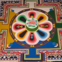 Tibetan sand painting